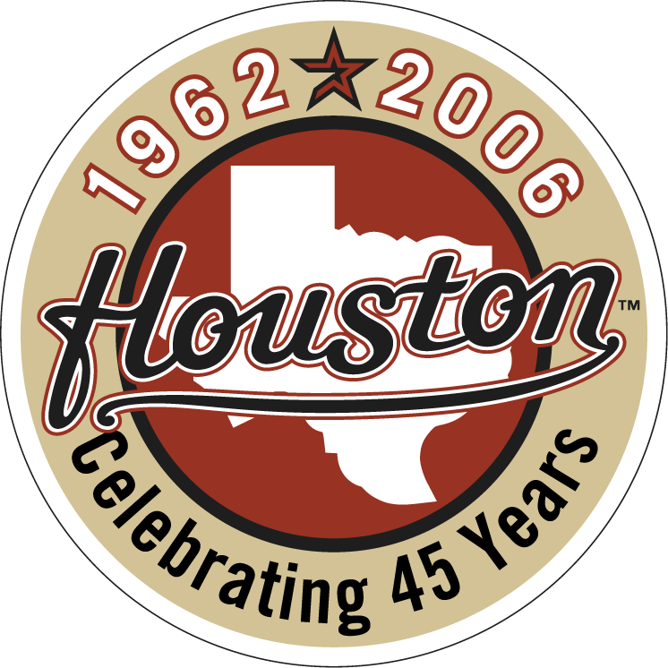 Houston Astros 2006 Anniversary Logo iron on paper